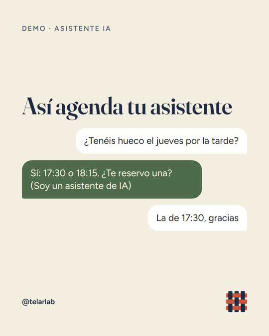 Así agenda tu asistente
