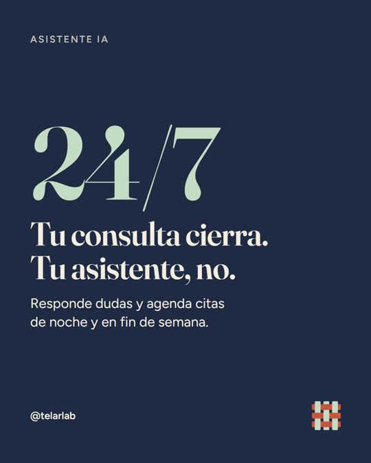 24/7: tu consulta cierra, tu asistente no